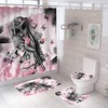 Delicate Black Girl Portrait Shower Curtain with Waterproof Material, Perfect for African American Bathroom Decor