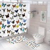 Delicate Butterfly Bathroom Curtain