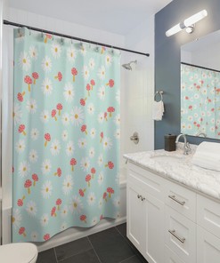 Delicate Daisy Shower Curtain With Fairy Tale Vibes