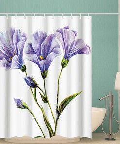 Delicate Floral Daffodils Shower Curtain Is Washable And Durable