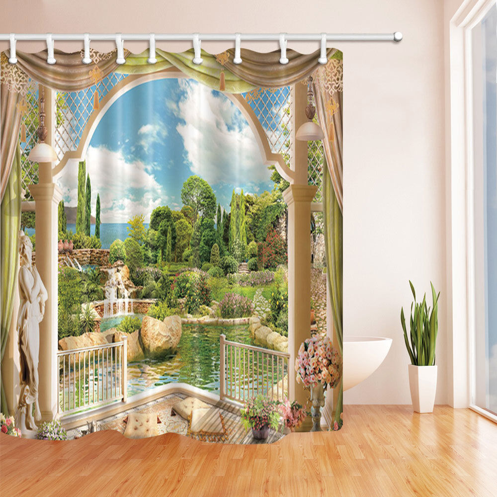 Delicate Garden Flowers Shower Curtain