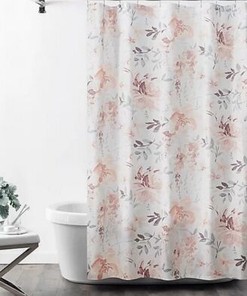 Delicate Liana Bath Guestroom Floral Shower Curtain, Perfect For Your Home Decor