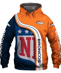 Denver Broncos 3D Hoodie Pullover Zip Hoodie Nfl With All Over Print Design