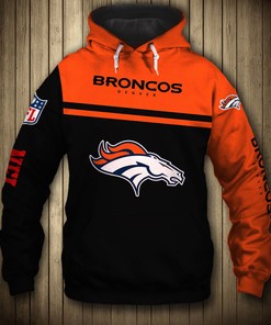 Denver Broncos 3D Skull Hoodie Pullover Zip Hoodie All Over Print For Fans