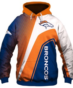 Denver Broncos 3D Zip Hoodie All Over Print Pullover Nfl