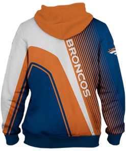 Denver Broncos 3D Zip Hoodie All Over Print Pullover Nfl
