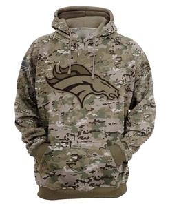 Denver Broncos All Over Print Camo Hoodie 3D Printed Gifts For Fans