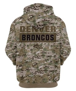 Denver Broncos All Over Print Camo Hoodie 3D Printed Gifts For Fans