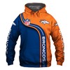 Denver Broncos Hoodie 3D All Over Print Cute Zip Hoodie Pullover Gift For Fans