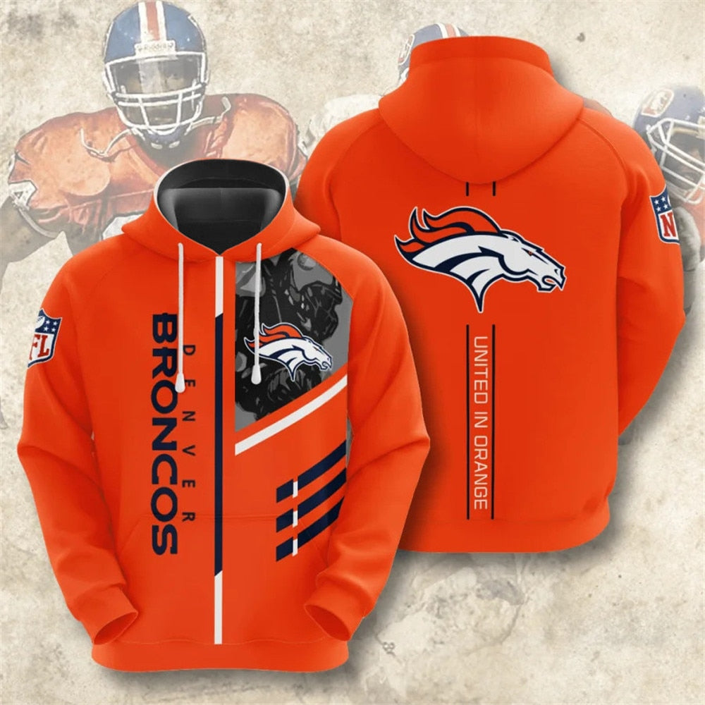 Denver Broncos Hoodie 3D All Over Print No 1 Gifts For Fans