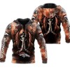 Denver Broncos Hoodie 3D All Over Print Zip Hoodie Death Smoke Graphic Gifts For Fans