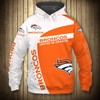 Denver Broncos Hoodie 3D All Over Print Zip Hoodie Pullover Gift For Fans