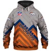 Denver Broncos Hoodie 3D All Over Print Zip Hoodie Pullover In Full Size