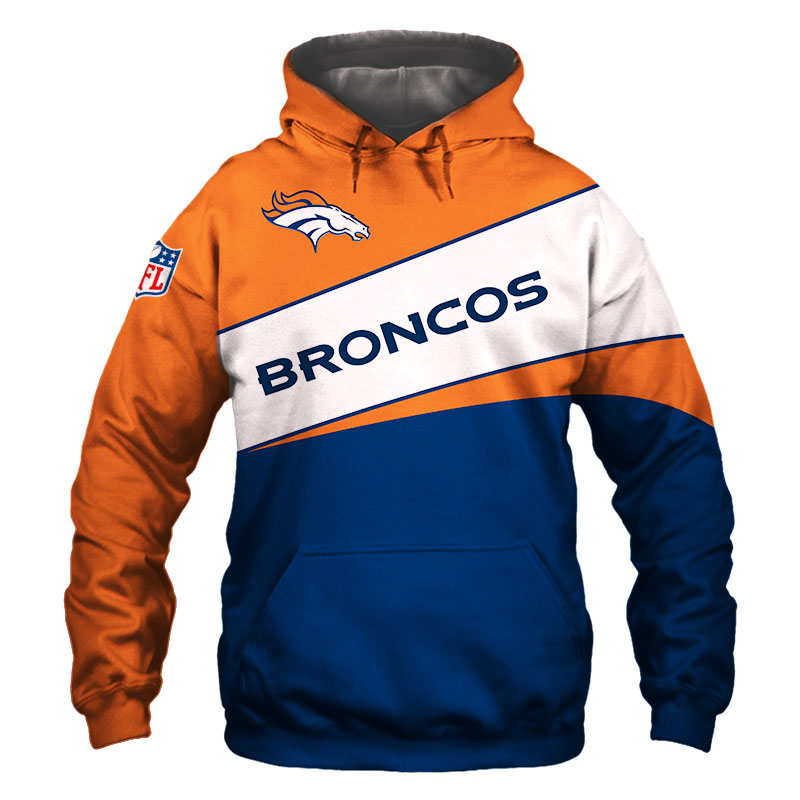 Denver Broncos Hoodie 3D All Over Print Zip Hoodie With Custom Design
