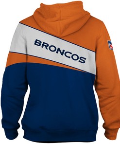 Denver Broncos Hoodie 3D All Over Print Zip Hoodie With Custom Design