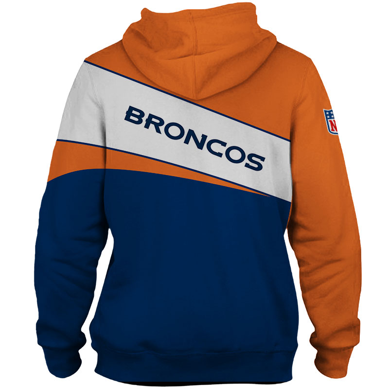 Denver Broncos Hoodie 3D All Over Print Zip Hoodie With Custom Design