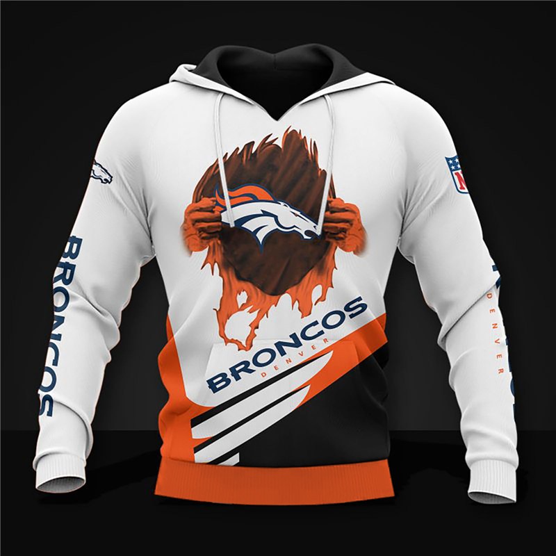 Denver Broncos Hoodie All Over Print Graphic Design Gifts For Fans