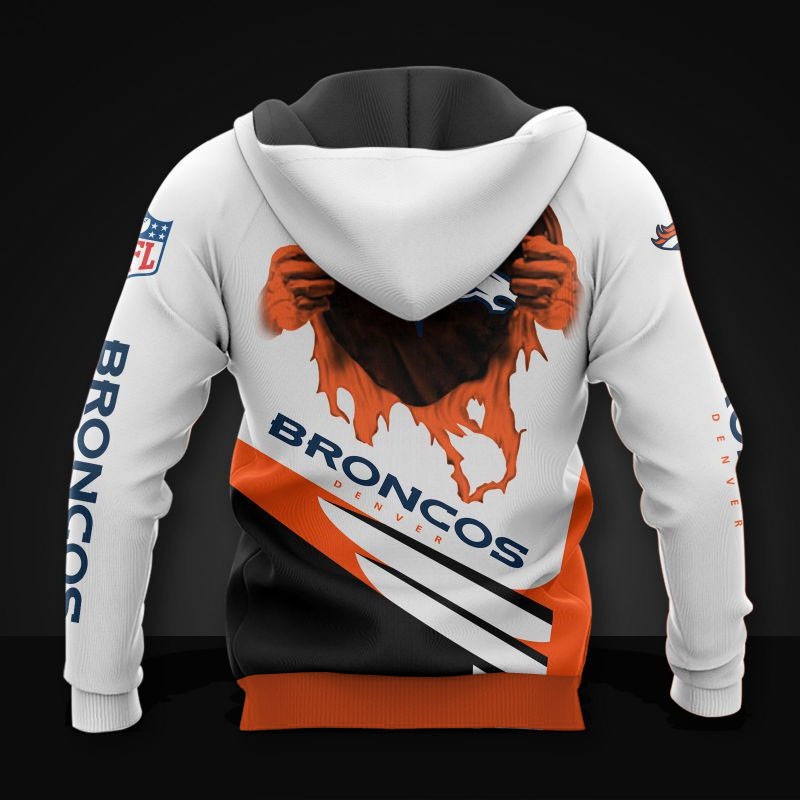 Denver Broncos Hoodie All Over Print Graphic Design Gifts For Fans