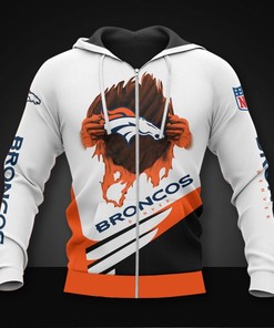 Denver Broncos Hoodie All Over Print Graphic Design Gifts For Fans