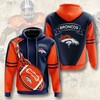Denver Broncos Hoodie Flame Balls Graphic All Over Print Hoodie Gift For Fans