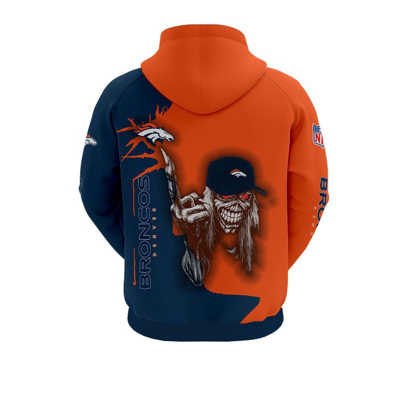 Denver Broncos Hoodie Ultra Death Graphic All Over Print Halloween Gift