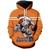 Denver Broncos Hoodie Ultra-Cool Design All Over Print Zip Hoodie Pullover Nfl