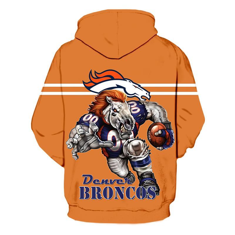 Denver Broncos Hoodie Ultra-Cool Design All Over Print Zip Hoodie Pullover Nfl