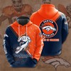 Denver Broncos Hoodie With Seal Motifs All Over Print Gifts For Fans