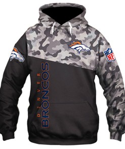 Denver Broncos Military Hoodie 3D All Over Print Zip Hoodie New Season Design