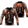 Denver Broncos Skull Hoodie 3D Smoke Blackground All Over Print Gifts For Fans