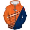 Denver Broncos Zip Hoodie All Over Print Gift For Fan With Custom Design
