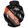 Denver Broncos Zipper Hoodie 3D Striped Banner All Over Print Gifts For Fans