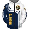 Denver Nuggets 3D All-Over Print Zip Up Hoodie - Nhl Fan Gift
