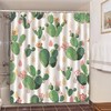Desert Cactus Shower Curtain In Nordic Style - A Unique And Stylish Addition To Your Bathroom Decor