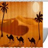 Desert Sun Camel Tree Luxury Shower Curtain for Bathroom