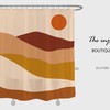 Desert Sunrise Mountain Shower Curtain for a Rustic Bathroom