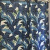 Designer Palm Leaf Lightweight Shower Curtain for Bathroom
