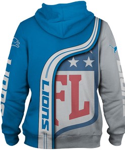 Detroit Lions 3D Hoodie Pullover Zip Hoodie Nfl With All Over Print Design For Fans