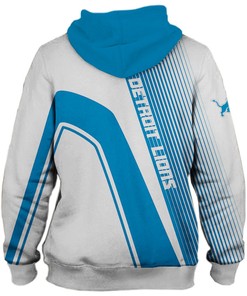 Detroit Lions 3D Zip Hoodie All Over Print Pullover Nfl