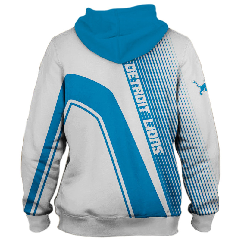 Detroit Lions 3D Zip Hoodie All Over Print Pullover Nfl