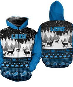 Detroit Lions Custom All Over Print Hoodie Gifts For Fans