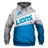 Detroit Lions Hoodie 3D All Over Print Zip Hoodie With Custom Design