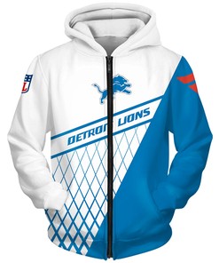Detroit Lions Hoodie All Over Print Gift For Fan With Custom Design