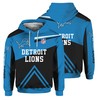 Detroit Lions Hoodie Cute All Over Print Zip Hoodie Gifts For Fans