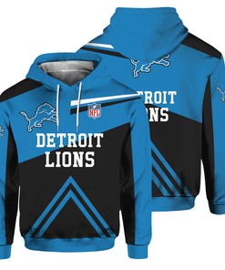 Detroit Lions Hoodie Cute All Over Print Zip Hoodie Gifts For Fans