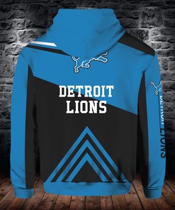 Detroit Lions Hoodie Cute All Over Print Zip Hoodie Gifts For Fans