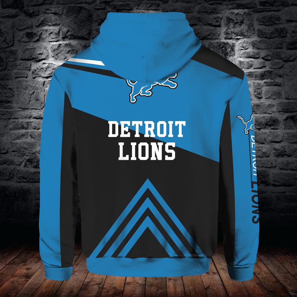 Detroit Lions Hoodie Cute All Over Print Zip Hoodie Gifts For Fans