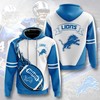 Detroit Lions Hoodie Flame Balls Graphic All Over Print Hoodie Gift For Fans