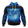 Detroit Lions Hoodie Halloween 3D All Over Print Custom Name & Number Gifts For Fans