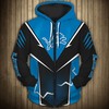 Detroit Lions Hoodie Lightning Graphic All Over Print Hoodie For Fans